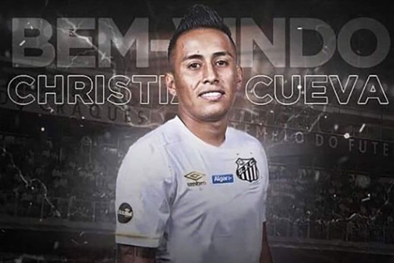 Peruano Christian Cueva cierra contrato con el Santos FC de Brasil