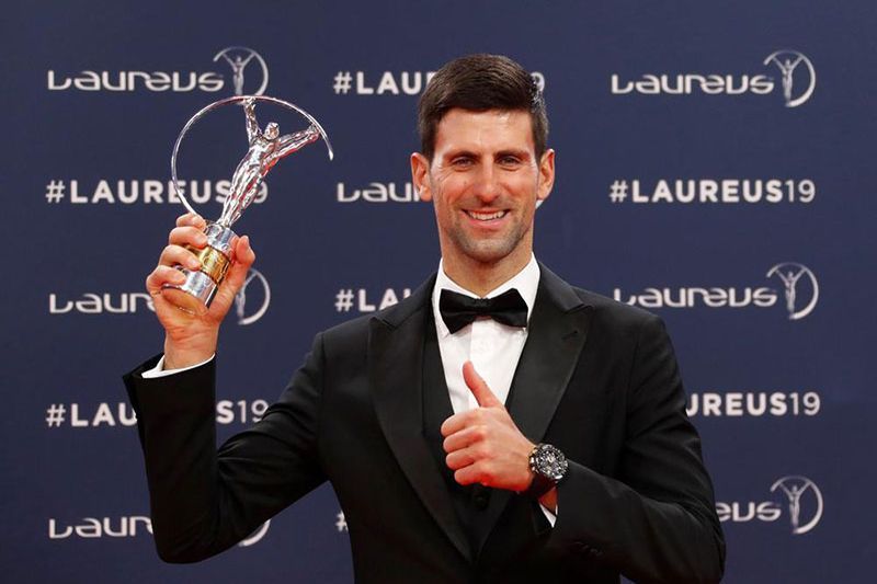 Tenista Djokovic gana premio Laureus como Mejor Deportista del Año