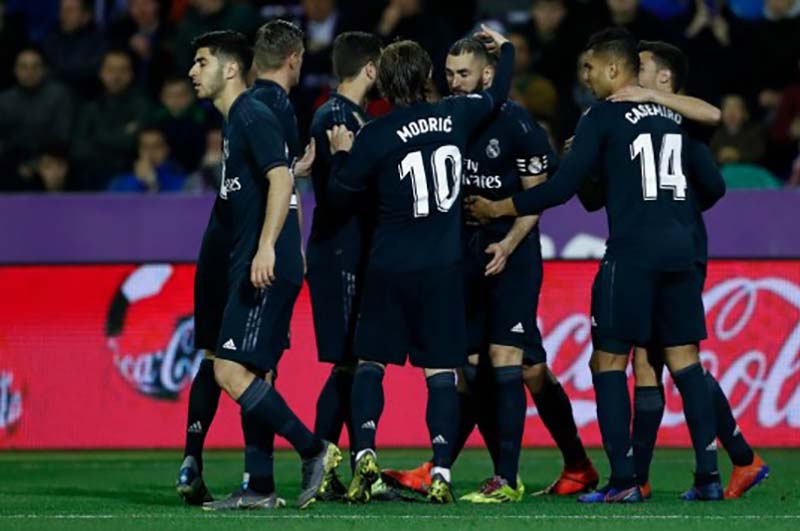 Real Madrid goleó a Valladolid por 4 tantos a 1