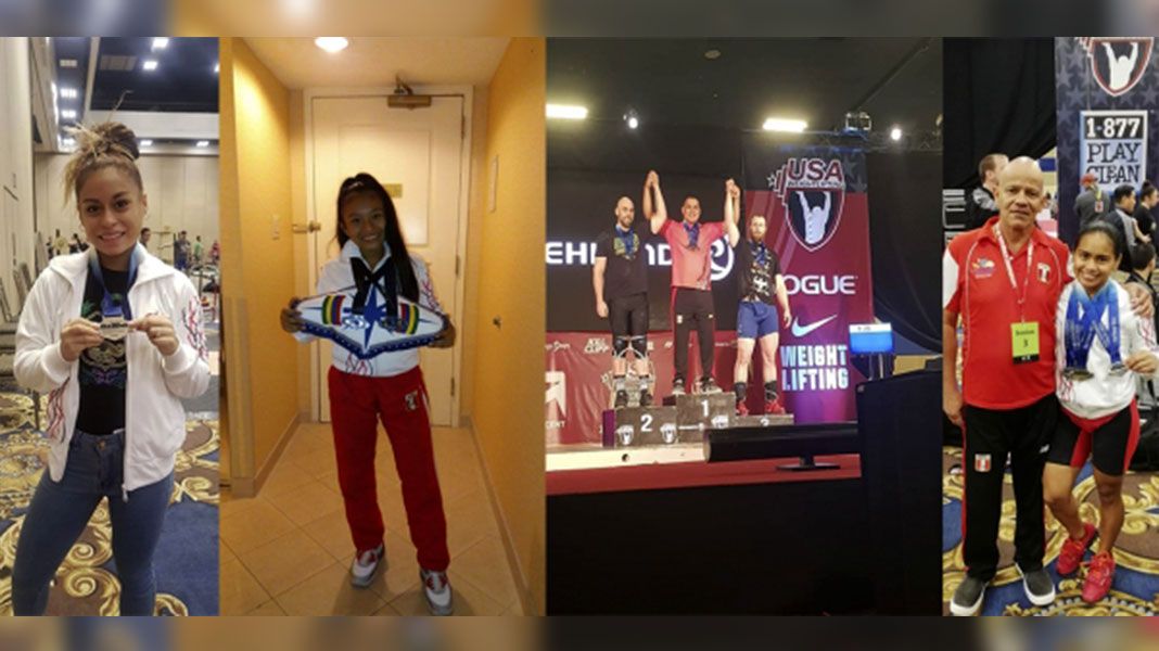 Delegación peruana de levantamiento consigue medallas en Las Vegas