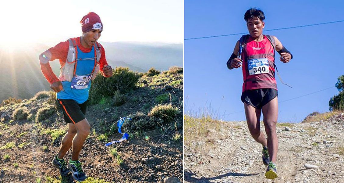 Deportistas arequipeños Miguel Huaycho y José Quispe.