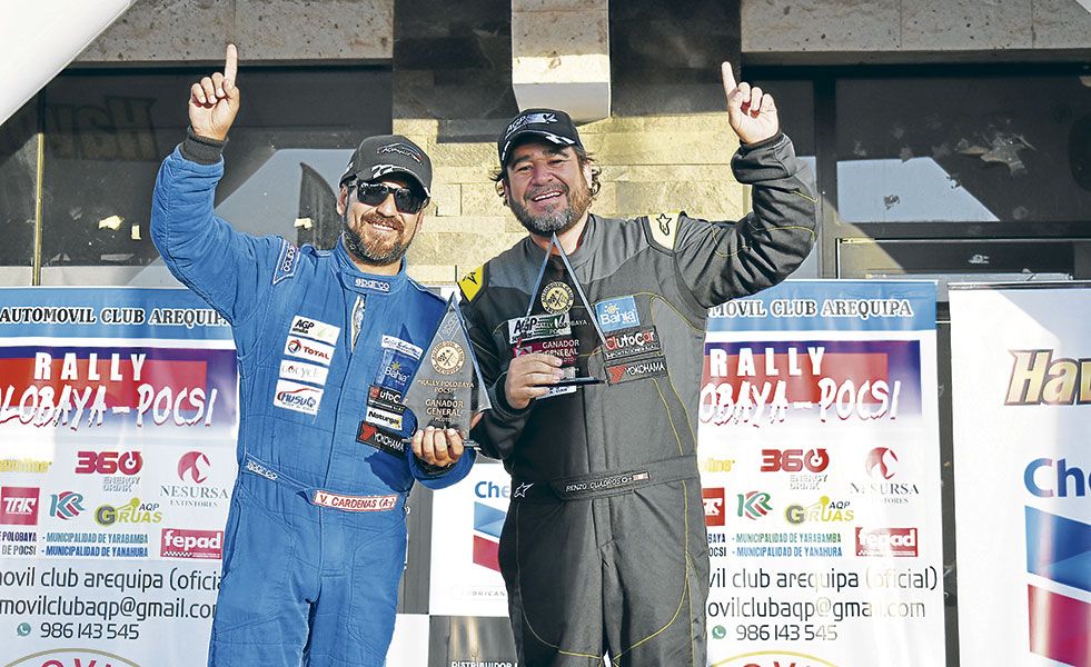 Víctor Cárdenas fue el más veloz del Rally Polobaya - Pocsi. Se llevó la general y la súper 2000