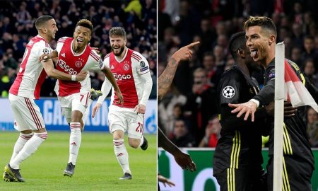 Ajax y Juventus terminan empatados en partido de ida de cuartos de final