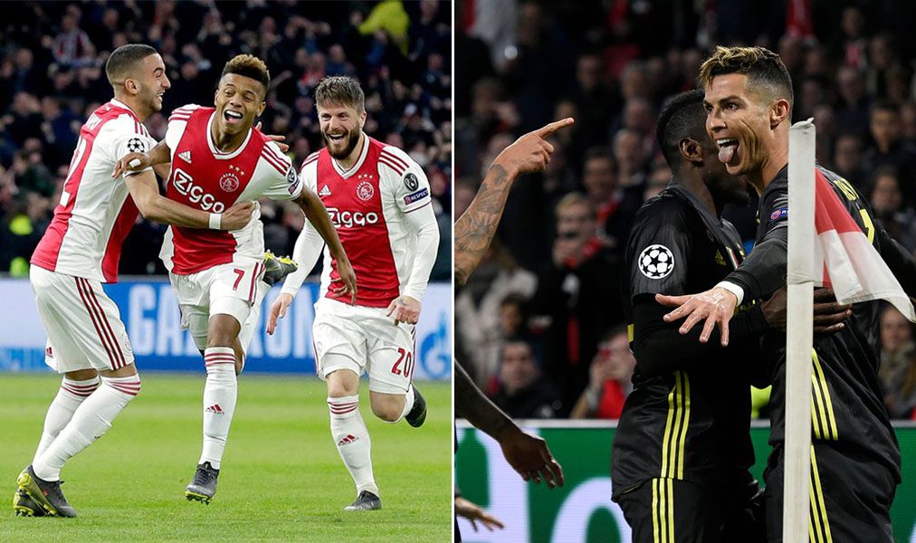 Ajax y Juventus terminan empatados en partido de ida de cuartos de final