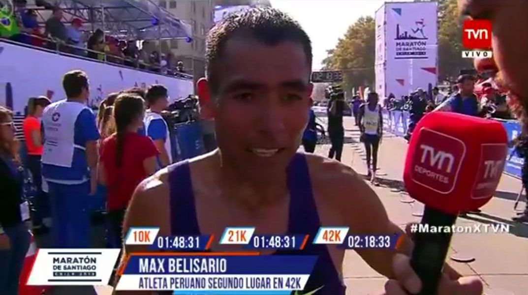 Tres peruanos destacan en Maratón de Santiago y consiguen marca para Lima 2019