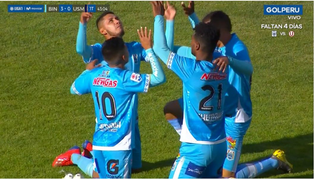 Liga 1: Binacional gana por goleada a San Martín