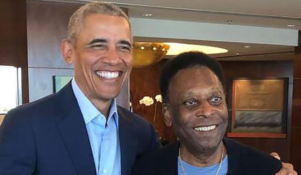Pelé y Obama se reúnen en Brasil para trabajar juntos "por un mundo mejor"