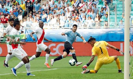 Termina sin goles el primer tiempo del Perú vs. Uruguay