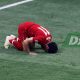 Salah adelanta al Liverpool de penal en el minuto 2 (0-1)
