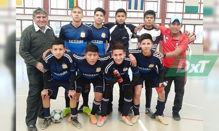 El equipo campeón de futsal en la categoría C.