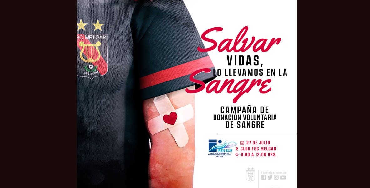 FBC Melgar hace campaña de donación de sangre