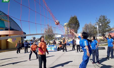 Recreación. CEPEA organizó juegos deportivos en las disciplinas de futsal y vóley