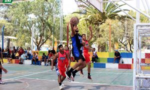 nivel. Se juega quinta fecha de campeonato de básquet en Hunter
