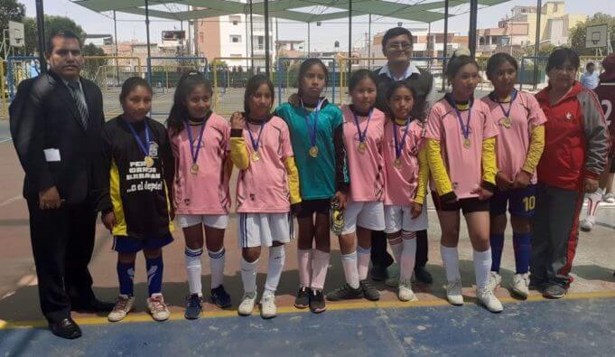 Colegio Elohim campeón de futsal damas, categoría 'A'.