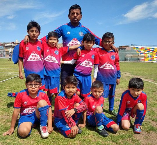 Los niños del Real Atlético.