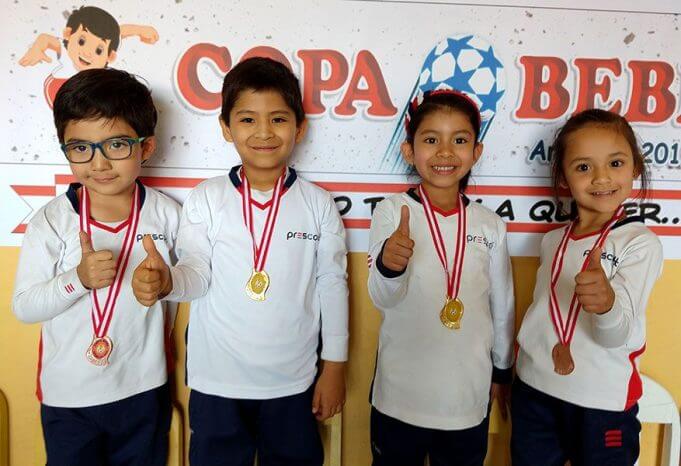 Todos los alumnos del colegio Prescott consiguieron medallas.