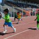 Los niños disputaron 4 pruebas en la disciplina de atletismo.