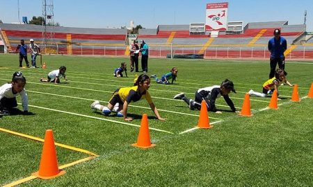 Alumnas disputaron las pruebas con gran destreza.