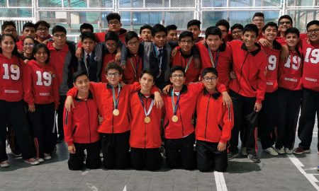 Jóvenes del colegio Alexander Fleming se consagraron campeones en los Juegos Deportivos Escolares Nacionales.