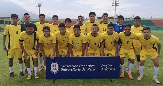 Los jugadores de la Universidad Católica de Santa María.