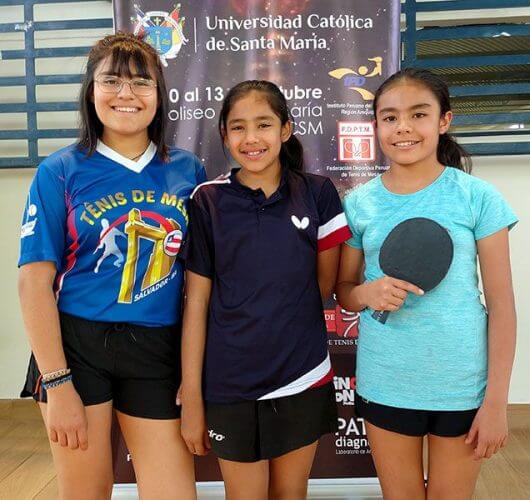 Alexandra, Fernanda y Andrea Retamozo. 